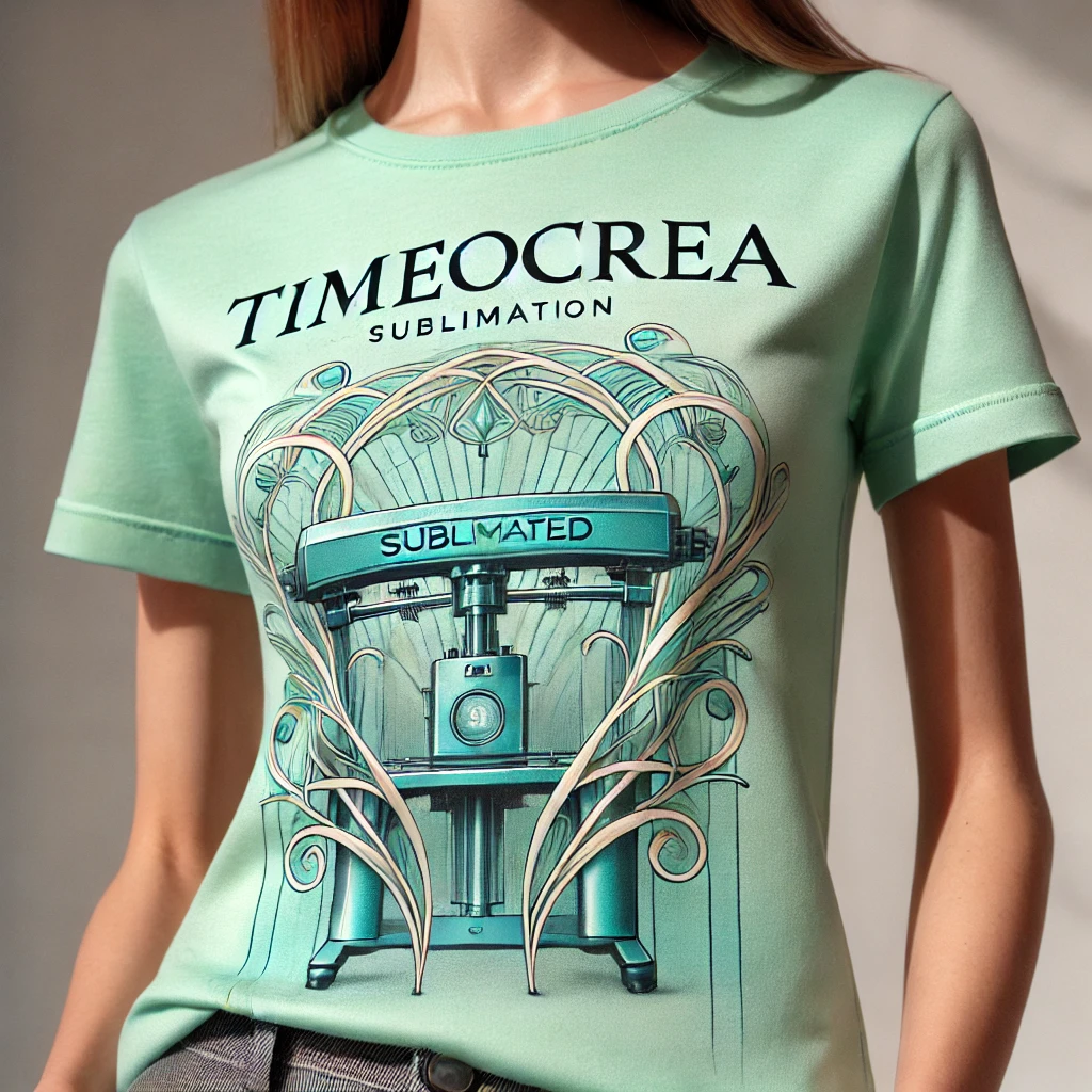 tee-shirt vert pastel sublimé